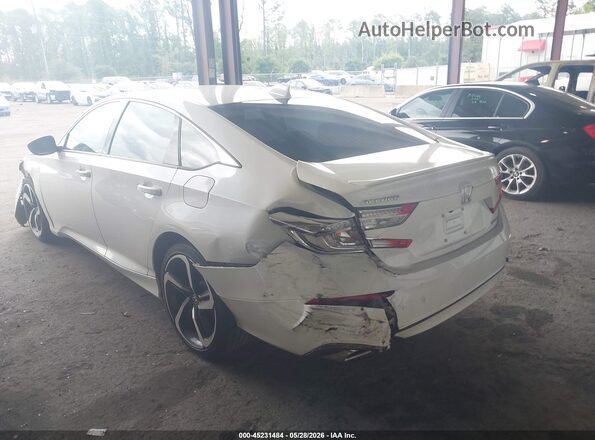 1HGCV1F34KA124678 2019 HONDA ACCORD White Tył lewy