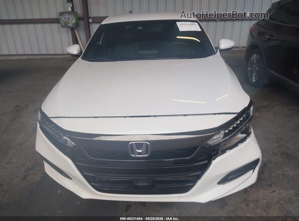 1HGCV1F34KA124678 2019 HONDA ACCORD White Widok zestawu wskaźników