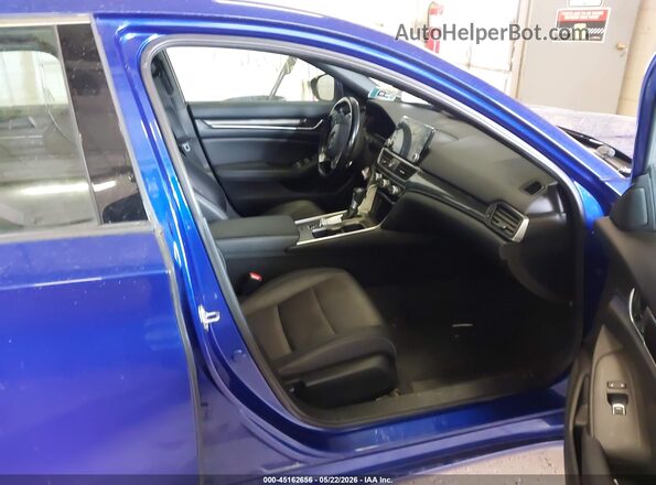 1HGCV1F34KA139469 2019 HONDA ACCORD Blue წინა სალონის ხედი