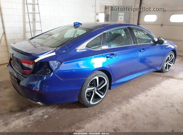 1HGCV1F34KA139469 2019 HONDA ACCORD Blue უკანა მარჯვენა
