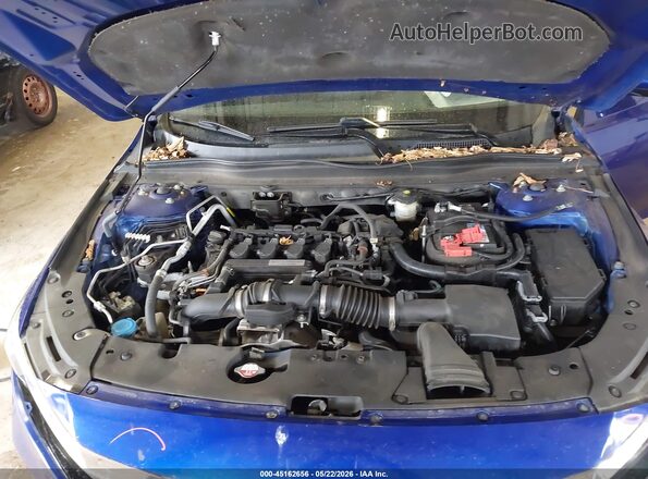 1HGCV1F34KA139469 2019 HONDA ACCORD Blue უკანა ხედი