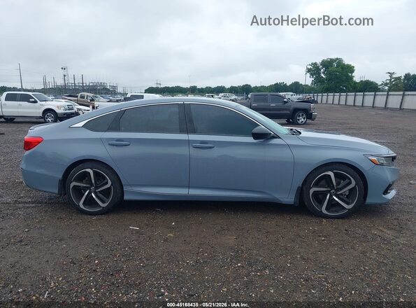 1HGCV1F34MA066283 2021 HONDA ACCORD Light Blue 