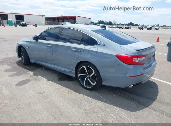 1HGCV1F34MA082645 2021 HONDA ACCORD Gray Հետևի ձախ
