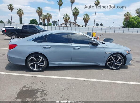 1HGCV1F34MA082645 2021 HONDA ACCORD Gray Սալոնի հետևի տեսք