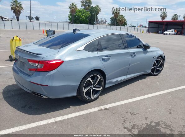 1HGCV1F34MA082645 2021 HONDA ACCORD Gray Հետևի աջ