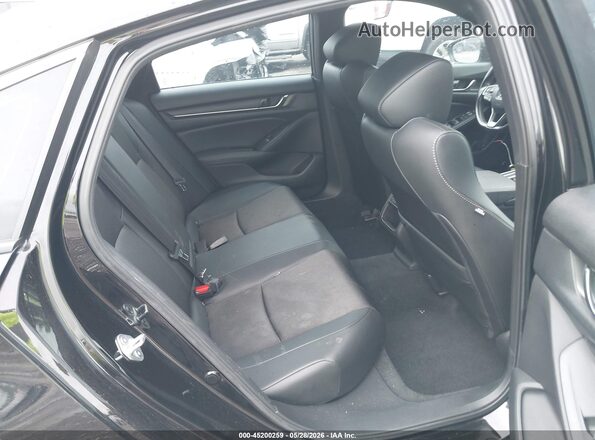 1HGCV1F34MA086601 2021 HONDA ACCORD Black VIN კოდის სტიკერის ხედი