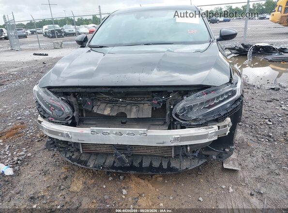 1HGCV1F34MA086601 2021 HONDA ACCORD Black წინა ხედი