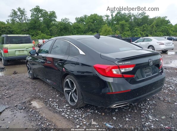 1HGCV1F34MA086601 2021 HONDA ACCORD Black უკანა მარცხენა