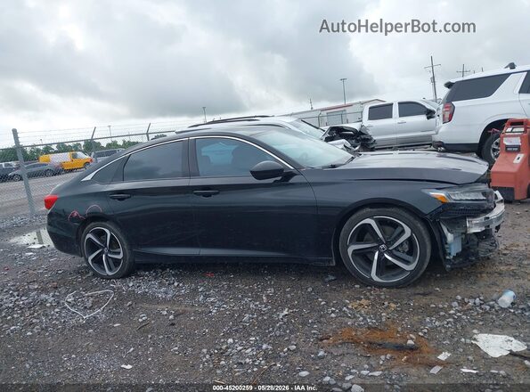 1HGCV1F34MA086601 2021 HONDA ACCORD Black სალონის 360-გრადუსიანი ხედი
