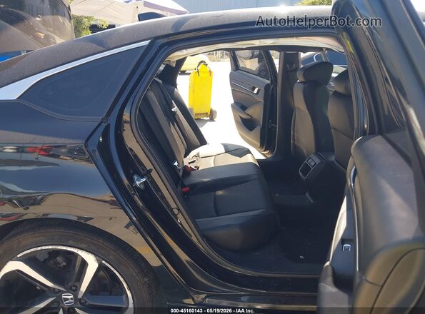 1HGCV1F34MA110184 2021 HONDA ACCORD Black Вид наклейки з VIN-кодом