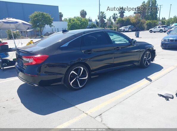 1HGCV1F34MA110184 2021 HONDA ACCORD Black Задня права чверть