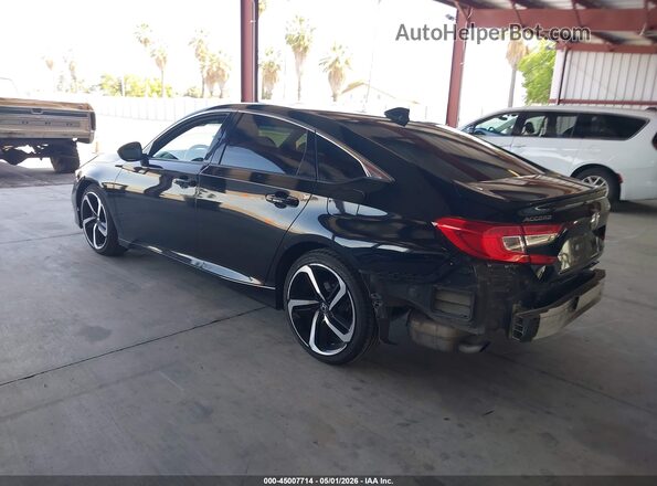 1HGCV1F34NA065796 2022 HONDA ACCORD Black Задня ліва чверть