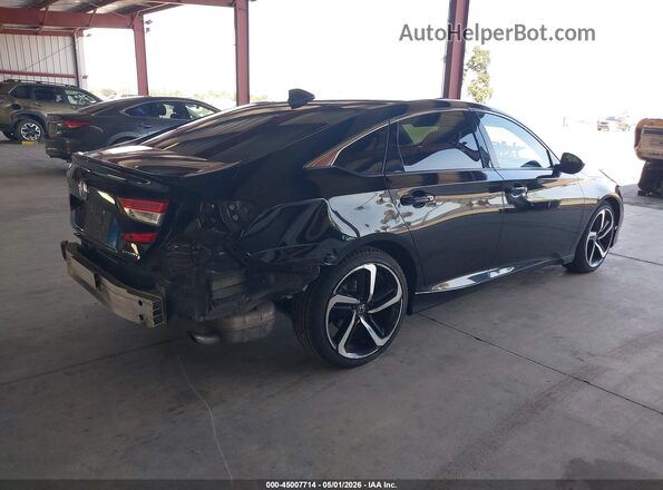 1HGCV1F34NA065796 2022 HONDA ACCORD Black Задня права чверть