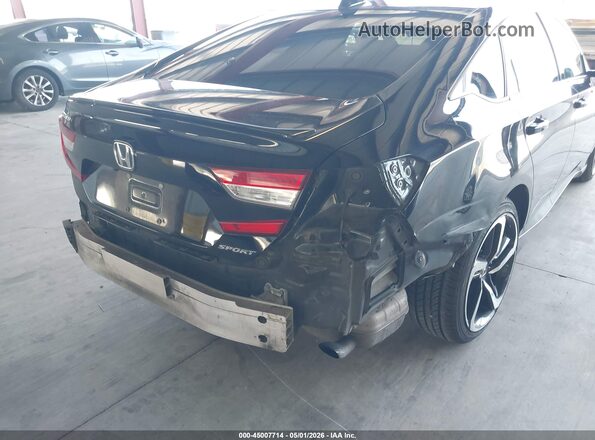 1HGCV1F34NA065796 2022 HONDA ACCORD Black Вид спереду
