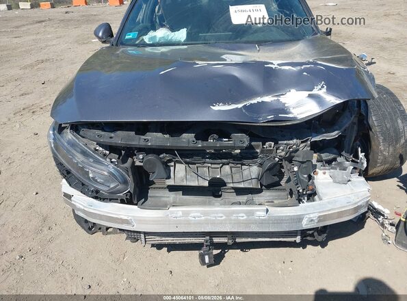 1HGCV1F35JA082777 2018 HONDA ACCORD Gray Widok z przodu