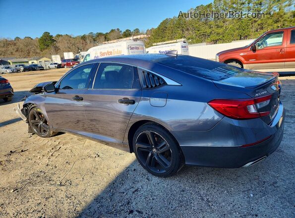 1HGCV1F35JA258629 2018 HONDA ACCORD Gray Trasero izquierdo