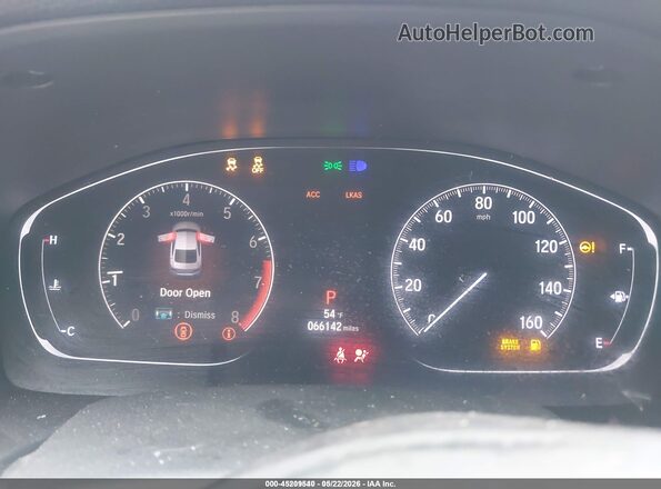1HGCV1F35KA082070 2019 HONDA ACCORD Gray Vista de los asientos traseros