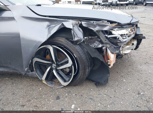 1HGCV1F35KA082070 2019 HONDA ACCORD Gray Vista frontal