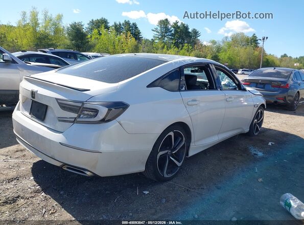 1HGCV1F35KA118890 2019 HONDA ACCORD White Задня права чверть