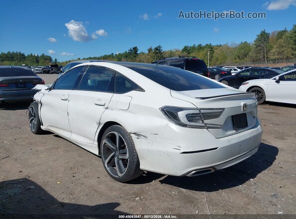 1HGCV1F35KA118890 2019 HONDA ACCORD White Задня ліва чверть