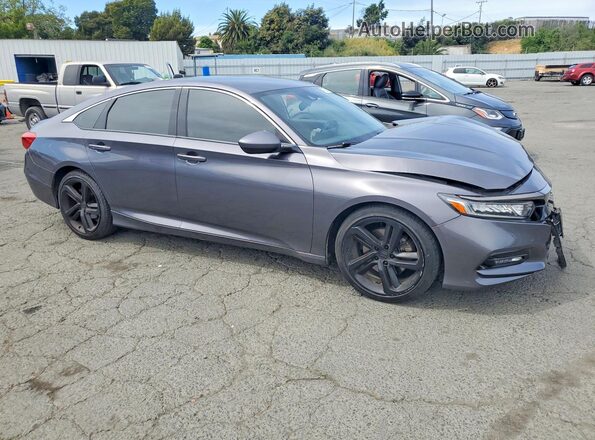 1HGCV1F35KA119120 2019 HONDA ACCORD Charcoal Передня права чверть