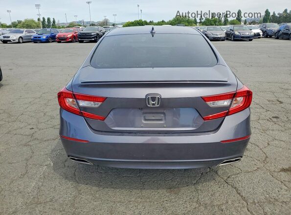 1HGCV1F35KA119120 2019 HONDA ACCORD Charcoal Вид ззаду
