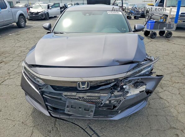 1HGCV1F35KA119120 2019 HONDA ACCORD Charcoal Вид спереду