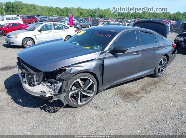 1HGCV1F35LA036868 2020 HONDA ACCORD Gray Front left