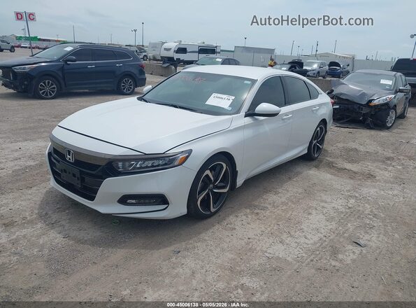 1HGCV1F35LA067649 2020 HONDA ACCORD White Front left
