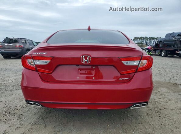 1HGCV1F35LA097430 2020 HONDA ACCORD Red Հետևի տեսք