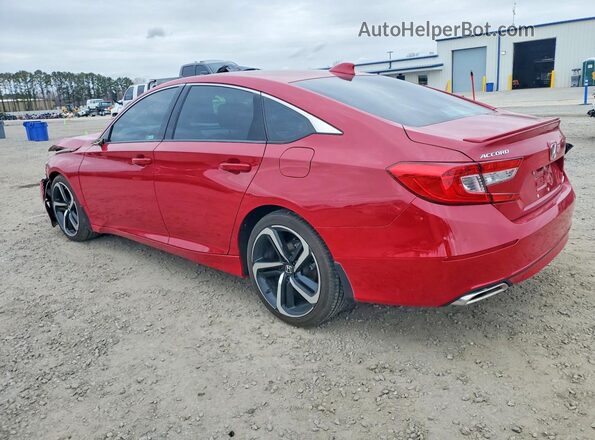 1HGCV1F35LA097430 2020 HONDA ACCORD Red Հետևի ձախ