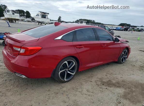 1HGCV1F35LA097430 2020 HONDA ACCORD Red Հետևի աջ
