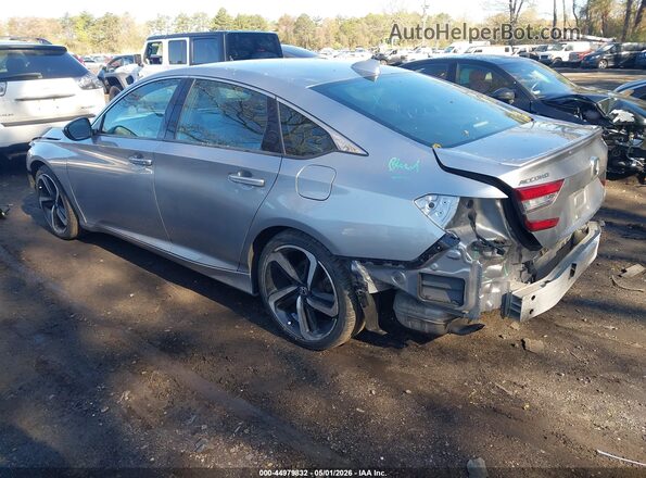 1HGCV1F35LA144049 2020 HONDA ACCORD Silver Trasero izquierdo
