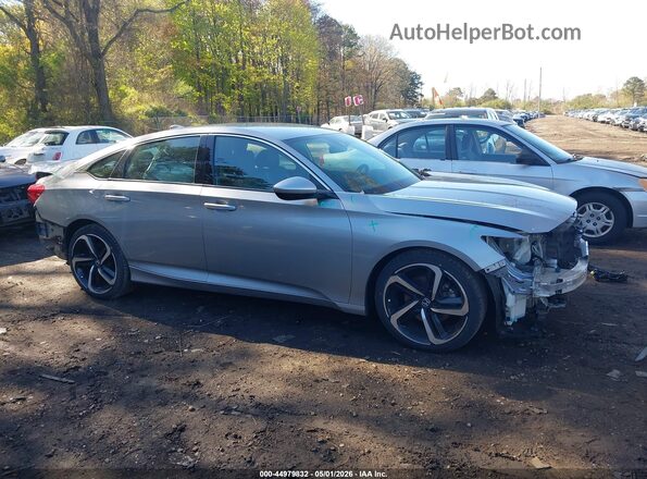 1HGCV1F35LA144049 2020 HONDA ACCORD Silver Vista interior trasera