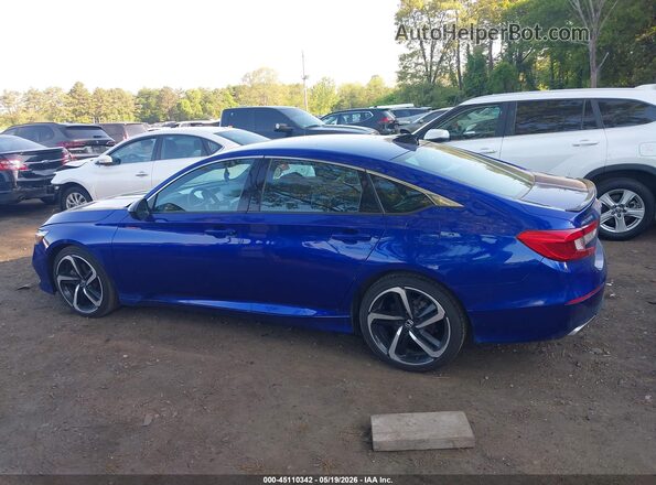 1HGCV1F35MA112672 2021 HONDA ACCORD Blue Vista interior de 360 grados