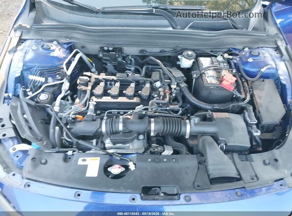 1HGCV1F35MA112672 2021 HONDA ACCORD Blue Vista trasera