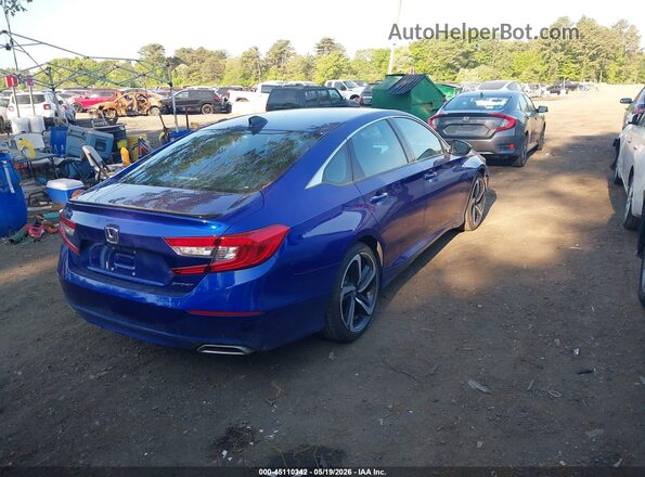 1HGCV1F35MA112672 2021 HONDA ACCORD Blue Trasero derecho
