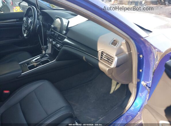 1HGCV1F35MA112672 2021 HONDA ACCORD Blue Vista interior delantera