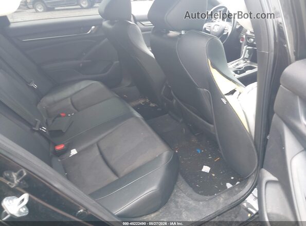 1HGCV1F35NA073213 2022 HONDA ACCORD Black Widok naklejki z numerem VIN