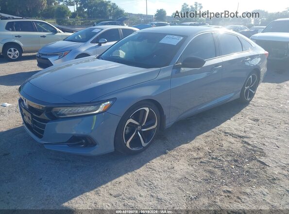 1HGCV1F35NA088326 2022 HONDA ACCORD Gray Przód lewy