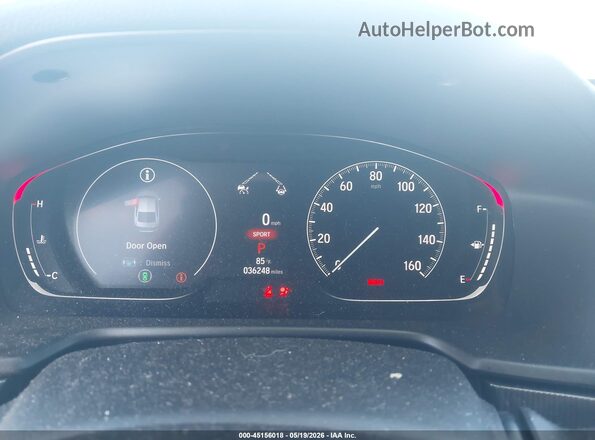 1HGCV1F35NA088326 2022 HONDA ACCORD Gray Widok tylnych siedzeń