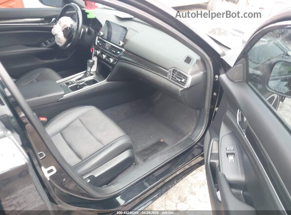 1HGCV1F35NA106999 2022 HONDA ACCORD Black Սալոնի դիմացի տեսք
