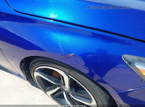 1HGCV1F36JA053255 2018 HONDA ACCORD Blue 