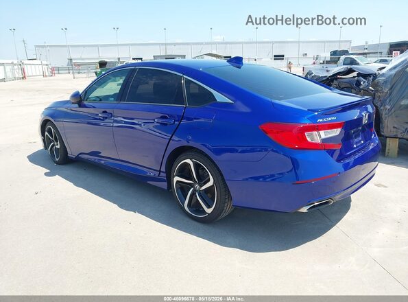 1HGCV1F36JA053255 2018 HONDA ACCORD Blue 