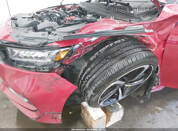 1HGCV1F36JA082982 2018 HONDA ACCORD Red 