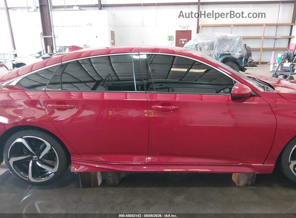 1HGCV1F36JA082982 2018 HONDA ACCORD Red Սալոնի 360 աստիճան տեսք