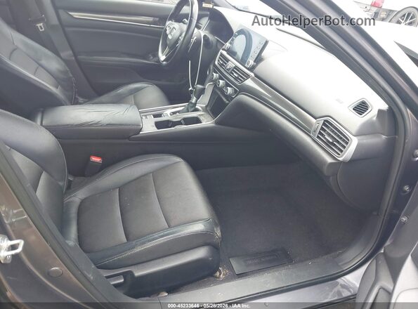 1HGCV1F36JA250832 2018 HONDA ACCORD Gray Սալոնի դիմացի տեսք