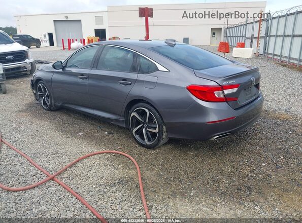 1HGCV1F36JA250832 2018 HONDA ACCORD Gray Հետևի ձախ