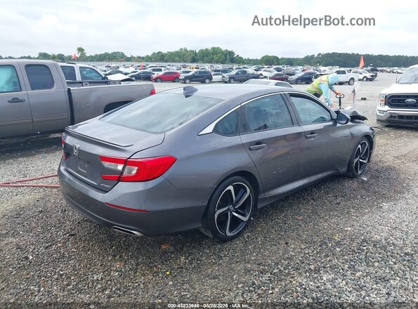 1HGCV1F36JA250832 2018 HONDA ACCORD Gray Հետևի աջ