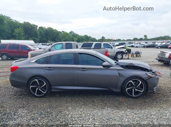 1HGCV1F36JA250832 2018 HONDA ACCORD Gray Սալոնի հետևի տեսք